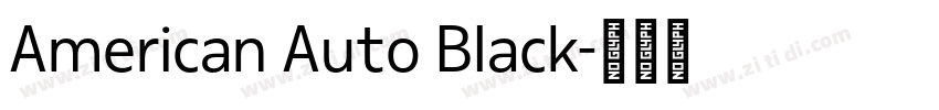 American Auto Black字体转换